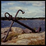 Old rusty anchor
